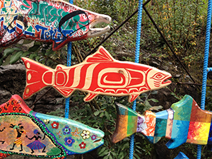 Yukon, first nations, art, fish rapids, salmon